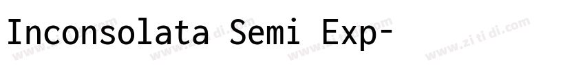 Inconsolata Semi Exp字体转换
